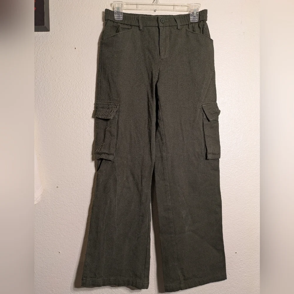 Shein Men's Green Cargo Jeans Dize Size 2 Pre-owned - Picture 1 of 6